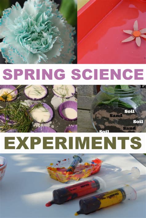 20 Fun Spring Science Experiments For Kids Science Sparks