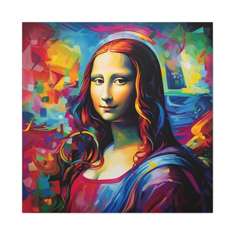 Mona Lisa Colorful Art A Vibrant Twist To An Iconic Etsy