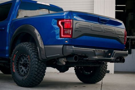 • upper control arms • lower control arms • knuckle • tie rods • raptor width axels • brake lines • front fenders • rear frame support/ with air bumps • leaf springs • fox 3.0 coilover shocks • fox 3.0 bypass shocks • 2015 and up kit includes rear. Anderson Composites 2017-2019 Ford Raptor Carbon Fiber ...