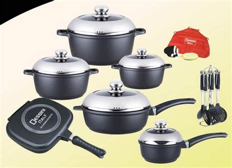 What are the differences between cookware materials? Cookware Sets - Dessini Non Stick Die Cast Alluminium ...