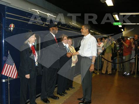 President Obama Greets Train Crew — Amtrak History Of Americas Railroad