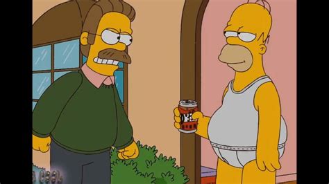 The Simpsons Ned Flanders And Homer Argued Loudly Youtube