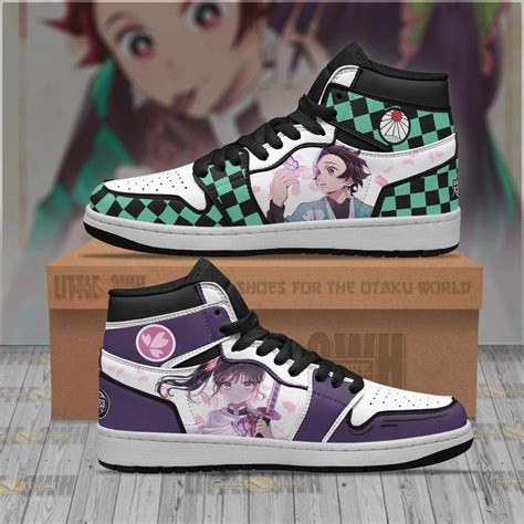 Tanjiro X Kanao Jd Sneakers Custom Demon Slayer Anime Shoes Homefavo