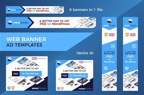 Web Banner Ad Templates Templates And Themes ~ Creative Market