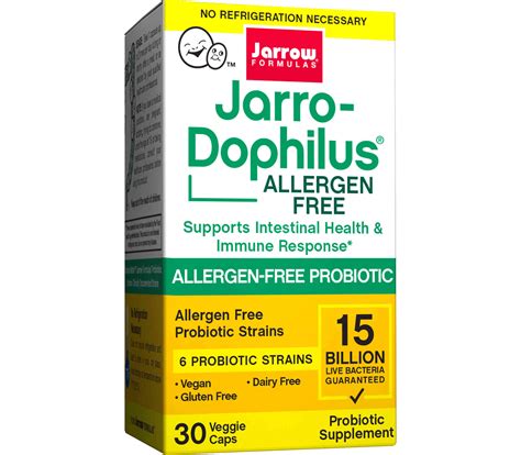 Jarro Dophilus Allergen Free High Potency 15 Billion 30 Capsules 6