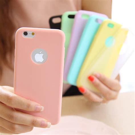 Apple iphone 6 plus/6s plus. Lovely Girl Matte Candy Full Cover TPU Case for iPhone 7 6S plus 6 5 5S SE Soft TPU Silicone for ...