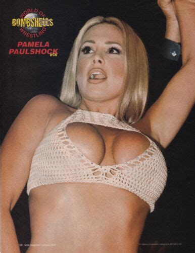 Major Gunns Pamela Paulshock Wow Wrestling Magazine Page X