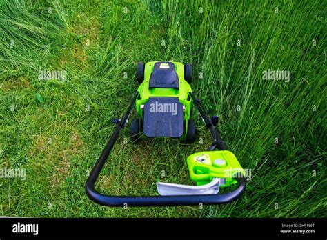 Lawn Mower On The Grass Lawn Care Mowing The Grass Country Cares