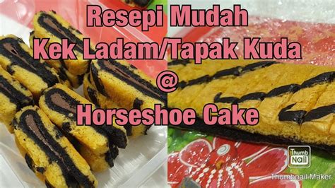 60g egg 60g egg yolks 15g sugar 30g butter 60g cake flour 60g milk for 5x8 cake: Resepi Mudah Kek Ladam/Tapak Kuda @ Horseshoe Cake - YouTube