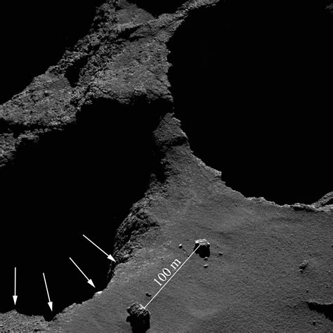 Comet 67p Gives Up More Of Its Secrets Nasa Spots A Landslide On