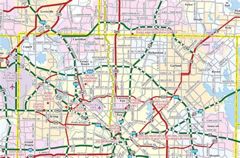 Printable Dallas Fort Worth Map