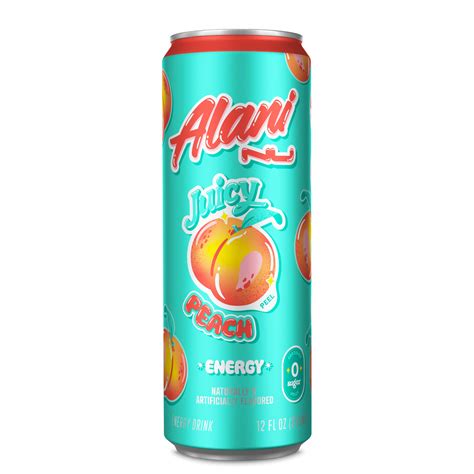 Alani Nu Energy Drink Juicy Peach 12oz Cans Single Cans