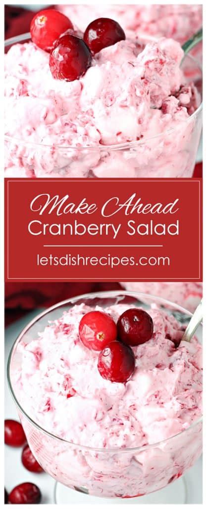 Frozen Cranberry Salad — Lets Dish Recipes