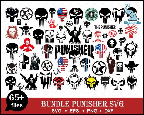 Punisher Svg Bundle Punisher Svg Png Dxf Punisher Svg Files For Cr