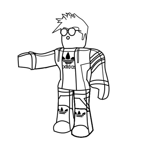Cute Roblox Character Coloring Pages For Kindergarten Coloring Pages Free