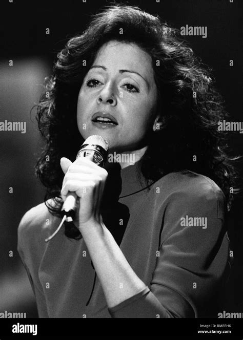 The Greek Singer Vicky Leandros During A Performance Stock Photo Alamy