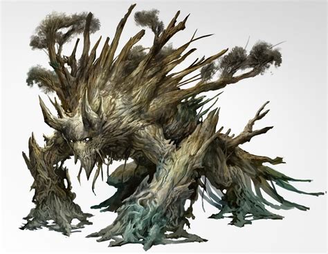 Guild Wars 2 Kekai Kotaki Tree Monster Creature Concept Plant Monster