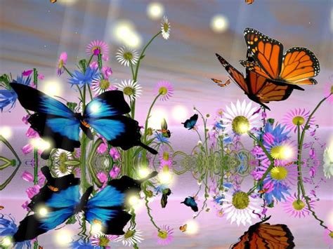 Animated Flowers And Butterflies Download Fantastic Butterfly