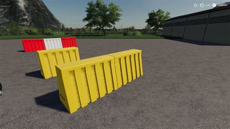 Plastic Road Barrier Pack V Mod Farming Simulator Mod