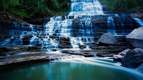 Download Wallpaper 1920x1080 Waterfall River Beautiful Full Hd 1080p