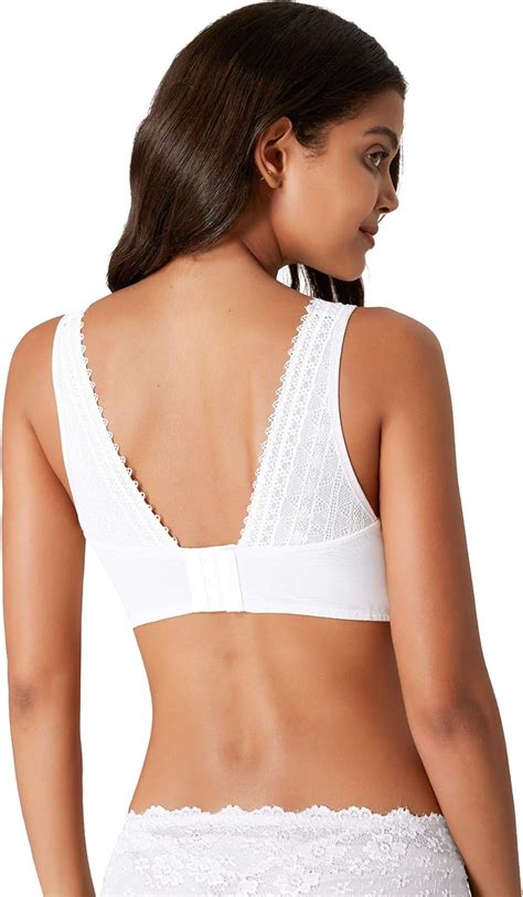 Rolewpy Lace Bralette For Women Removable Padded Plunge Cutout Bra
