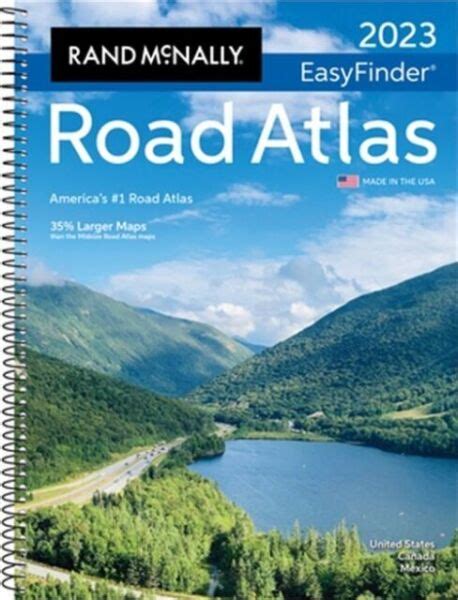2023 Easyfinder Midsize Road Atlas By Rand Mcnally 2022 Spiral Bound