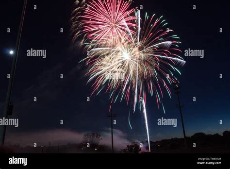 Independence Day Fireworks, Worthington, Ohio Stock Photo - Alamy