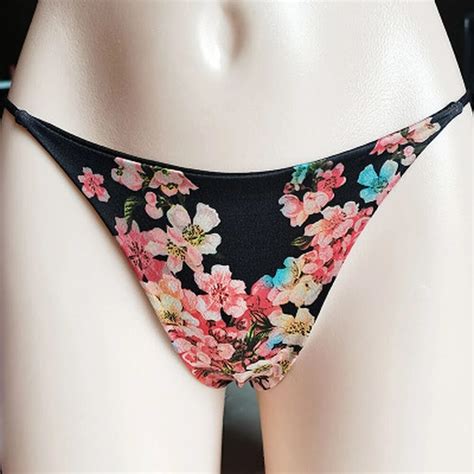 lynmiss double layer cotton thin strap thong low waist underwear bikini cotton ladies underwear