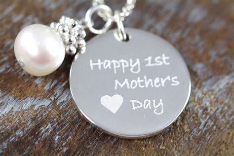 First Mother S Day Gift Necklace Mommy Jewelry Mother S Pendant