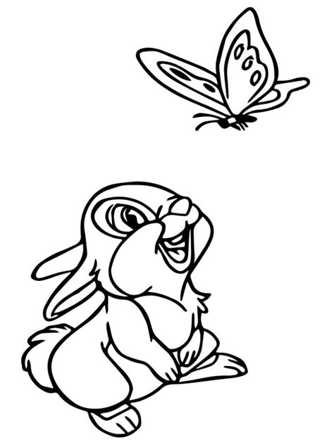 Thumper Bambi Coloring Page Funny Coloring Pages