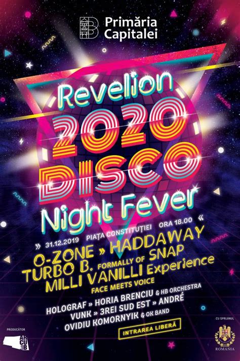 Revelion 2020 în Piața Constituției Disco Night Fever Artiști