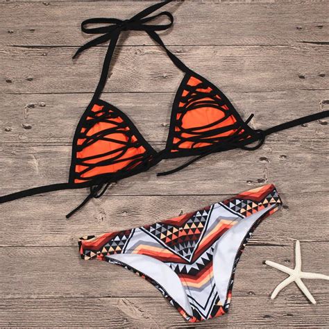 Buy Butterfly Print Bikini Set Womens Sexy Bikini