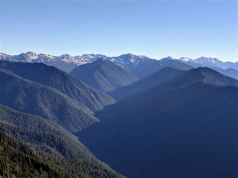 The Olympic Mountains Taken Near Hurricane Ridge Visitor Center