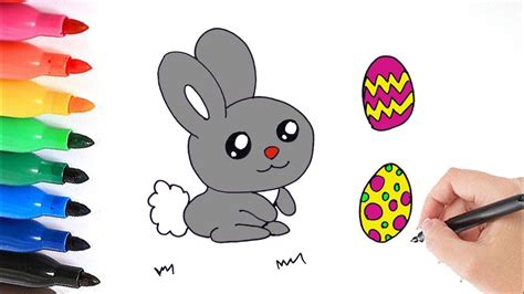 How To Draw A Easter Bunny Kawaii Hoe Teken Je Een Paas Konijn Youtube