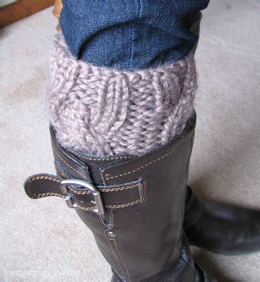 Then, you can start knitting! homespun living: a free boot cuff pattern just for You