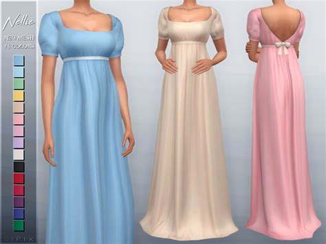 Emily Cc Finds Sifixcc Nellie Dress Download Tsr Base Game