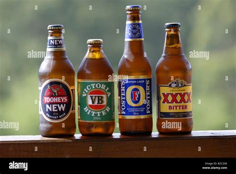 Beer Bottles Of Australian Beers Tooheys New Victoria Bitter Or Vb