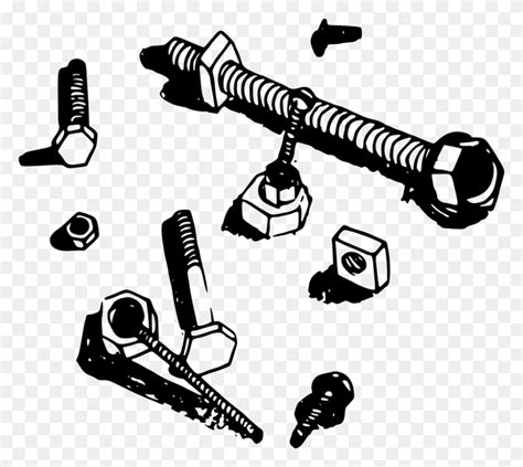 Free Clipart Nuts And Bolts Mazeo Screws And Bolts Clipart Flyclipart