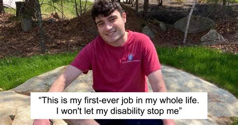 Disabled Man With 22q Syndrome Who Landed His First Ever Job Goes Viral