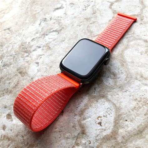 Apple Watch Spicy Orange Band Loop And Hook For Iwatch Ultra Etsy