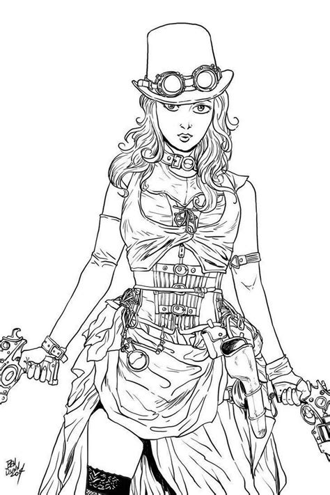 508 x 748 file type: The best free Steampunk coloring page images. Download ...