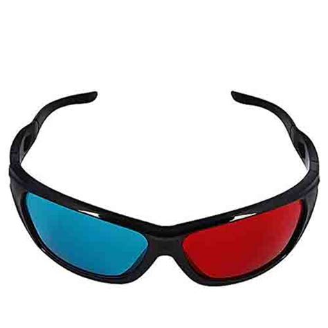 New Universal 3d Plastic Glasses Black Frame Red Blue 3d Vision Best Deals Nepal