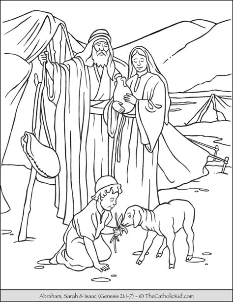 Printable Abraham And Isaac Coloring Page Printable Word Searches
