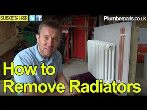 It is usually installed with clips or brackets on the wall yes, but only if a connecting pipe is installed in place of the radiator in order for the system to work removing a radiator is a relatively simple process, but you'll need someone to help you lift it. REMOVE A RADIATOR FOR PAINTING A WALL- Plumbing Tips - YouTube