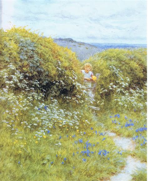 Cow Parsley And Bluebells By Helen Allingham