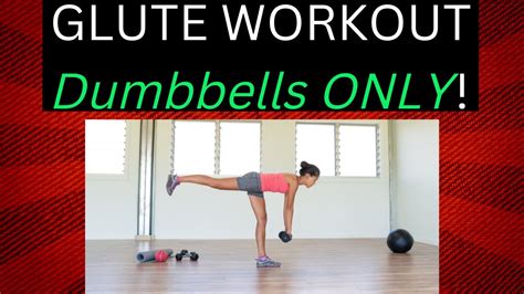 Glute Workout Dumbbells Only Shorts Youtubeshorts Glutesworkout