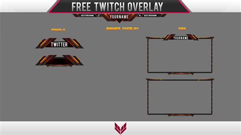 Template Free Twitch Overlay 8 Youtube