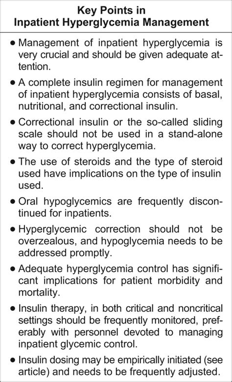Inpatient Hyperglycemia Journal Of Hospital Medicine