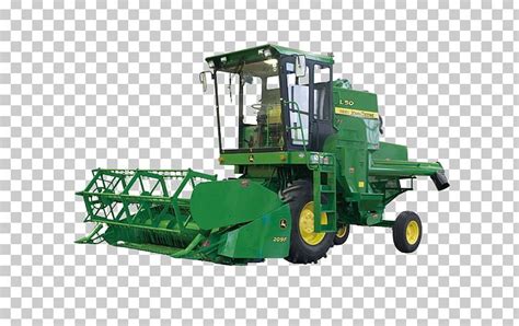 Heavy Machinery John Deere Combine Harvester Agriculture PNG Clipart