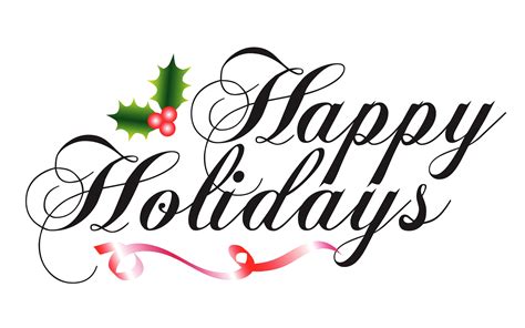 Happy Holidays Png Transparent Images Pictures Photos Png Arts